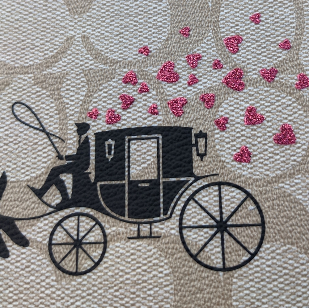 COACH Lunar New Year Rabbit Wristlet Signature Carriage w/Rabbit CF372 NWT - Picture 3 of 11